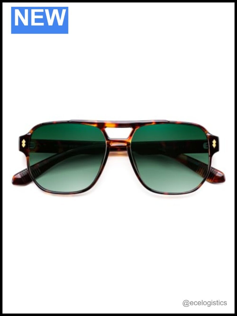 Retro Square Aviator Sunglasses UV400 Polarized Lens 70s Shades Driving Outdoor